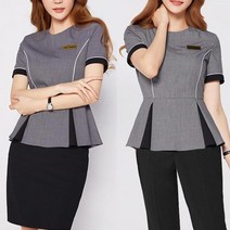 여성 성형외과 피부과 병원 원무과 실장 안내 인포 데스크 프론트 유니폼 바지 치마 4269046319