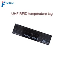 Fonkan 860-960mhz uhf rfid 콜드 체인 물류용 완전 수동 온도 센서 스티커 라벨 태그, 없음