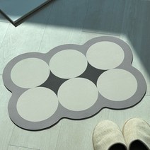 만개잡화점 오브제 규조토 발매트 빨아쓰는 욕실 주방 화장실 매트, 02.라이트그레이