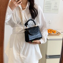 망고베이비 미니 가방 새로운 고급 휴대용 작은 사각형 가방 서양식 체인 메신저 가방