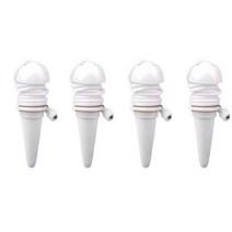 스마트팜 식물 워터 드리퍼 디스펜서 정원 자동 물 물방울 관개 급수 시스템 자체 호스 스파이크, [03] 4pcs white