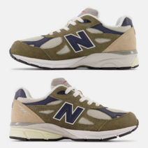 뉴발란스 990v3 메이드 인 USA 올리브 GS GC990TO3