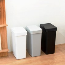 슬리머 심플멜로 원터치 종량제 휴지통 5리터 10리터 20리터, 그레이
