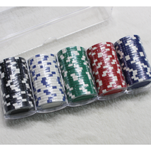 당구 카치노칩스 p100 플라스틱케이스 당구장게임