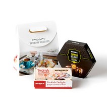 코스카 터키쉬딜라이트 터키젤리 125+140g 2종 세트, 125g맛:헤이즐넛|140g맛:오렌지레몬+선물상자