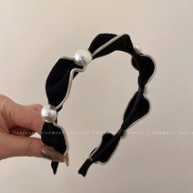 진주머리띠 고퀄리티 헤어밴드 여신머리띠 액세서리 셔링 레트로