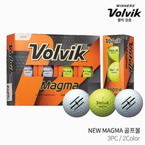 볼빅 NEW MAGMA 비공인 골프공 정품볼 3피스 12p, 화이트, 1개