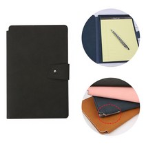 A4 PU 가죽커버 노트패드 유선페이퍼 다크그레이 5개 _ 309998EA, 본상품선택