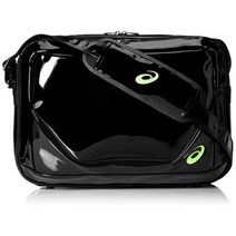 Asics 아식스 캐쥬얼 스포츠백 에나멜 숄더백, BLACK R