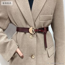 다소미얼Mar.01 64번 리얼 가죽 벨트 여 트렌디한 이단 소가죽 트렌드 디자인 스냅 캔디 빈티지 ins 스타일 가죽 밴드Z