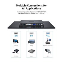 터치모니터UPERFECT-FHD 1080P IPS LCD 휴대용 모니터 PS5 XBOx360 VGA DVI HP HDMI 인터페이스 13.3 인치, 01 영국 플러그