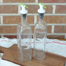 소스통 글라스 사각큐비 오일병 2SET 250ml _ 230110EA, 본상품선택