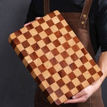 나무도마 엔드그레인도마 플레이팅 원목 옥주부 블랙우드 유칼립투스 체크소, 03.엔드그레인 도마 대형