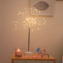 원격 조종하다 LED 스탠드 무드등 민들레 소등 장식 세레나이트 실내 헤드 무드 램프 블랙 베이스, NO-2