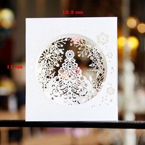 크리스마스 카드 3d 팝업 산타 결혼 인사말 파티 초대장 선물 새해 인사말 기념일 선물 엽서, 크리스마스 눈송이