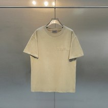 남자반팔티 여자 오버핏 박스 반팔 티셔츠 여름 새로운 에센셜 몰려 들고 편지 로고 남성
