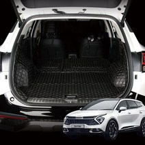 KHAN 칸 트렁크매트 전차종 풀세트 차량 용품 악세사리, 카본가죽 (금장스티치), 디젤(경유) / 스피커 무, 스포티지 NQ5