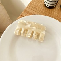 올림머리 악어 집게 핀 셀프 장식 헤어 하는법 대형 긴 머리 삔 반머리 베이지