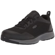 KEEN Utility Sparta II 여성용 알루미늄 토 정전기 방지 운동용 작업화 스틸 그레이블랙.227845