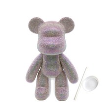 파티지엥 중형 베어브릭 큐빅 비즈 보석십자수 diy, 5. 미듐 브라이트핑크, 1세트