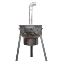 거꾸로타는화목난로 캠핑 팬션 전원주택 나무 장작, 52cm/1.5 두께/3개 스토브 링