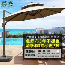 대형 그늘막 조명 대형 테라스 자외선 파라솔 야외 그늘막 전원주택, L