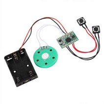 음성인식 ai 스피커 30s 녹음 가능한 사운드 모듈 크리스마스/선물용 인사말 DIY 카드 보석 상자 공예품, 01 빨간