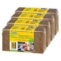 메스테마허 쓰리 그레인 브레드, 500g, 4개