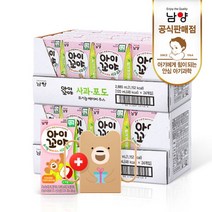 남양유업 아이꼬야 유기농 베이비주스 사과포도 120mlx48팩+컵홀더, 상품명/유기농베이비주스 사과포도 120mlx48팩