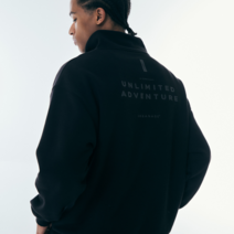 어반에이지 베이직덤블기모 후드 집업 블랙 L