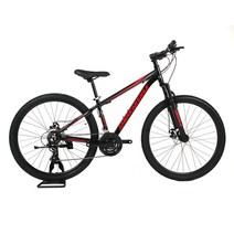 아메리칸이글 AE30 입문용 알루미늄21단 기계식디스크브레이크 27.5 MTB자전거, 15인치, 블랙/레드