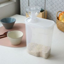 MINI 계량 쌀독 곡류 보관 쌀통 1인 소형 미니 주방도구, 허브쿠팡 본상품선택
