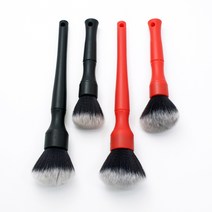 자동차 세차 청소 울트라 소프트 브러쉬 차량용 다용도 내외부 휠 엔진룸 디테일링 먼지털이, 레드-숏브러시