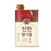 CJ 백설 진한참기름 500ml 업소용참기름 고소한참기름 1세트