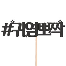 비비드레인 메세지픽 케이크토퍼, 1개, 50-귀염뽀짝