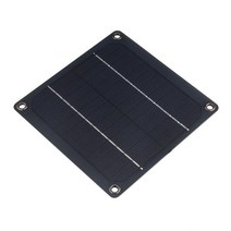 덕트팬 야외 태양열 배기 선풍기 고속 3W, 01 Black