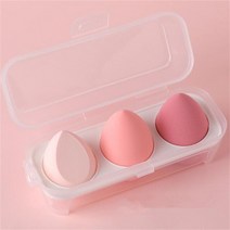 소프트 메이크업 스펀지 블렌더 뷰티 에그 화장품 퍼프 파운데이션 스폰지 파우더 액세서리 미용 도구, 09 3pcs pink with box