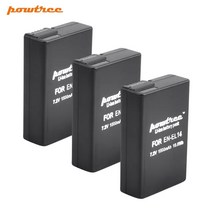견고한 7.4V 1500mAh EN-EL14 EN Camera Battery +LCD Charger For Nikon D5200 D3100 P7000 MH-24, 02 3 Battery