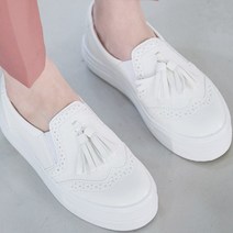 [최저가]여성 국산 태슬 로퍼 슬립온 4cm