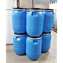 새제품 플라스틱통 밀봉 60리터 식품보관 효소통 김치통 쌀통 식수통 멍게통 멍기통 발효통 젓갈통 물통 난타통 고무통 뚜껑식 클립포함 난타통 오픈 플라스틱통