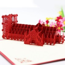 팝업 3D 생일 카드 세계 명소 비즈니스 초대장 소년 선물 인사말 관광 엽서 남자 친구 아빠, 29 Westminster Abbey