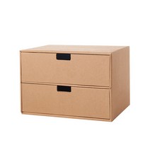 소품 수납 정리 DIY 골판지 서랍장 수납장 정리함 2-4, 2단4칸