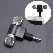 방송 장비 소리 음향 무선 스튜디오 마이크 스마트 폰용 휴대 전화 인터뷰 녹음 용 미니 3.5mm 잭 스테레오, 1
