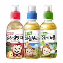 웅진식품 [웅진식품] 어린이 차음료 200ml x 24페트(유기농 하늘보리/작두콩차/결명자차 중 택2), 유기농 하늘보리12페트/유기농 작두콩차12페트