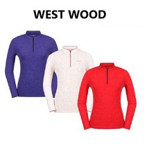 웨스트우드 WEST WOOD 봄 가을 간절기 등산 캠핑 트레이닝 나들이 할때 편안하게 입을수 있는 기능성 원단을 사용한 여성 단도 플라워 프린트 집업티셔츠 WK1WTTS304