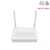 새로운 Huawei EG8145V5 FTTH GPON 모뎀 4GE + 1Tel 1USB Wifi 듀얼 밴드 ONT ONU 광학 네트워크 터미널, 02 Add AU Plug Adapter