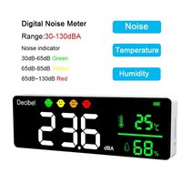 소음 측정기 DM1306D 디지털 사운드 레벨 30 130db Db 대형 스크린 행잉 타입, 소음 측정기 DM1306D 디지털 사운드 레벨 30 1, 기본