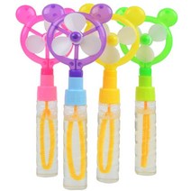 키드아이템 700큐티바람돌이비눗방울 12개 opp 바람개비 소형 스틱 비눗방울