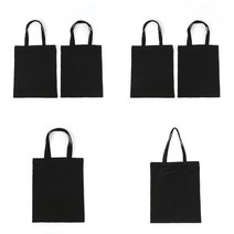 나만의 무지 에코백 2P세트 34.5X42CM 블랙 여성 린넨가방 에코린넨토드백