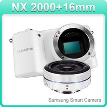 삼성전자 정품 NX2000+16mm 단렌즈 스마트카메라 k, 블랙, 바디셋[16mm 렌즈포함]